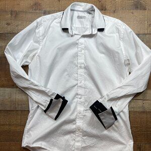 Steven Land Elite French Cuff Dress Shirt size 16.5, 34/35